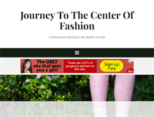 Tablet Screenshot of journeytothecenteroffashion.com